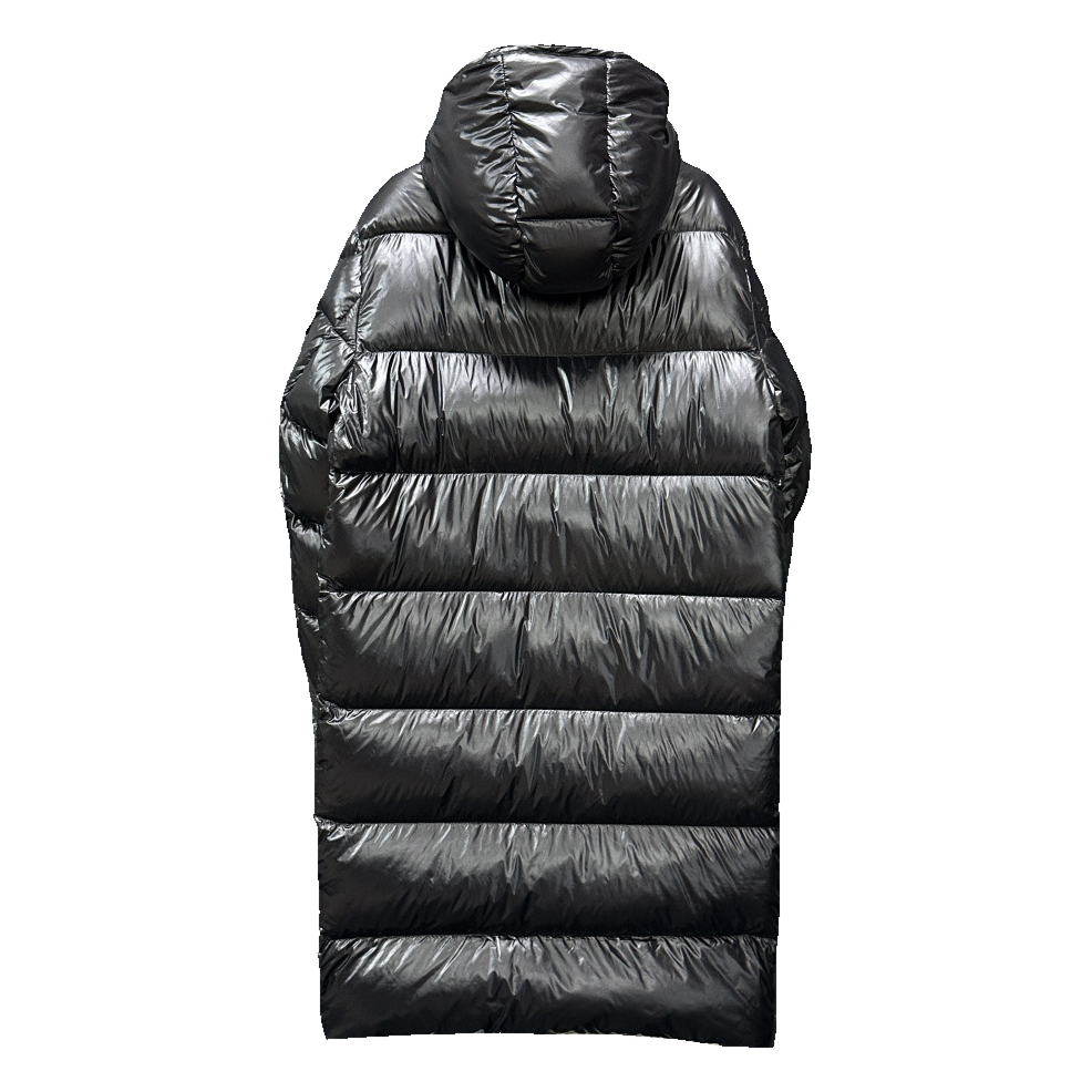 Moncler Hanoverian Glossy Hooded Long Puffer Coat | Premium Down | High-Shine Finish