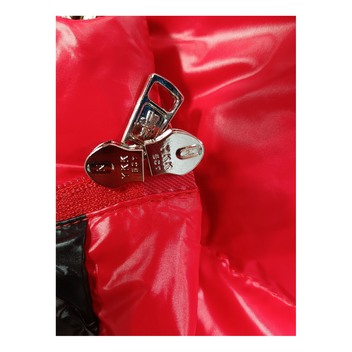 Moncler Hanoverian Glossy Hooded Long Puffer Coat | Red | Premium Down