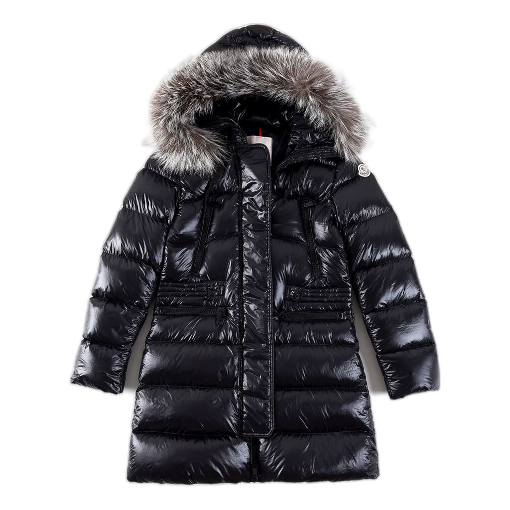 Moncler Fur-Trim Drawstring-Waist Long Puffer Jacket | Premium Down | Fur Trim