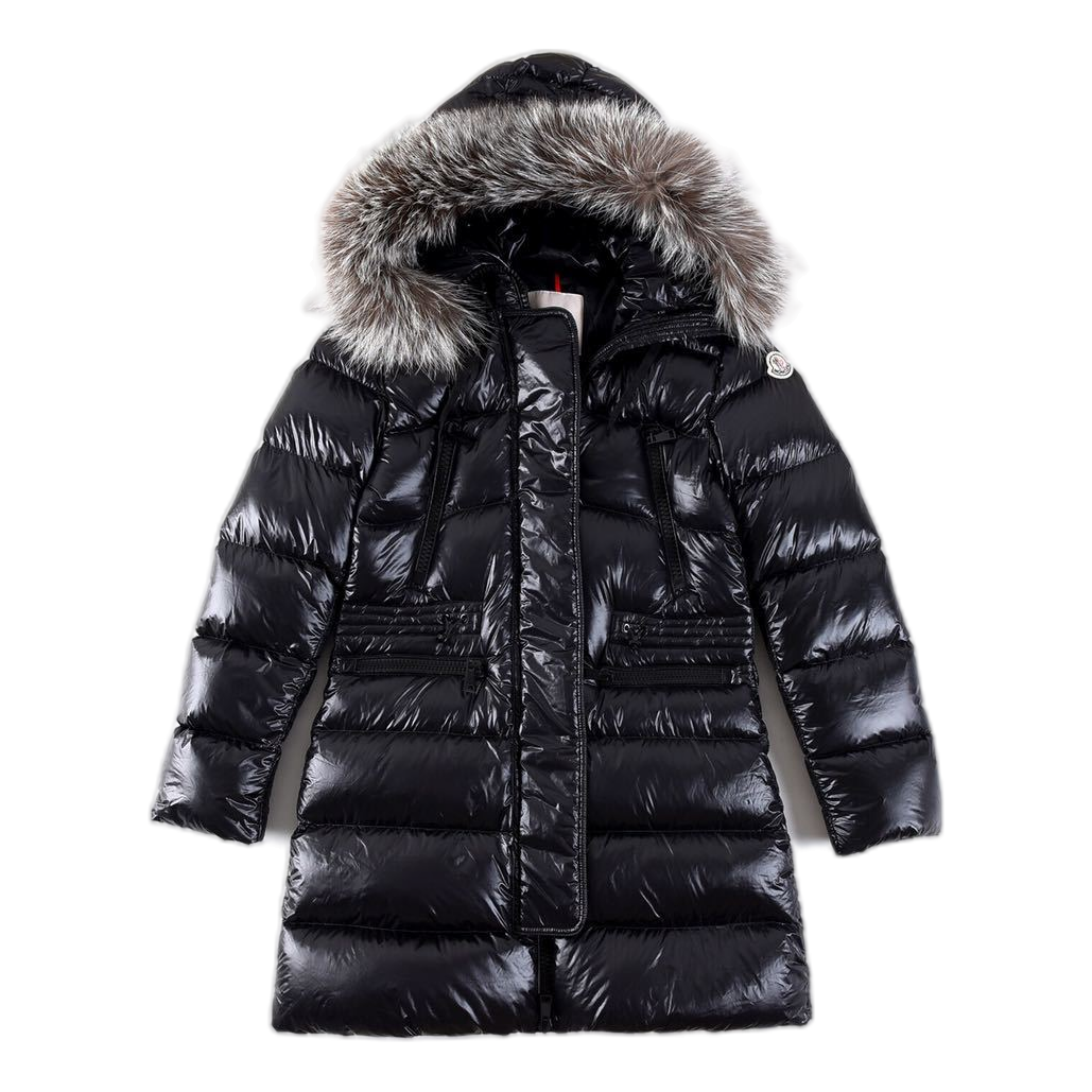 Moncler Fur-Trim Drawstring-Waist Long Puffer Jacket | Premium Down | Fur Trim
