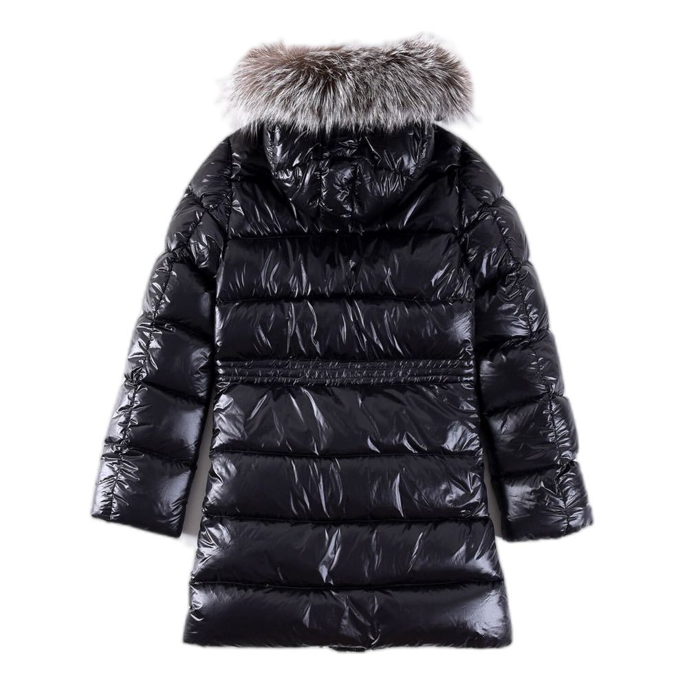 Moncler Fur-Trim Drawstring-Waist Long Puffer Jacket | Premium Down | Fur Trim