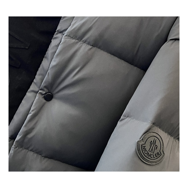 Moncler Contrast-Hood Colour-Block Puffer Jacket | Contrast Hood | Colour Block