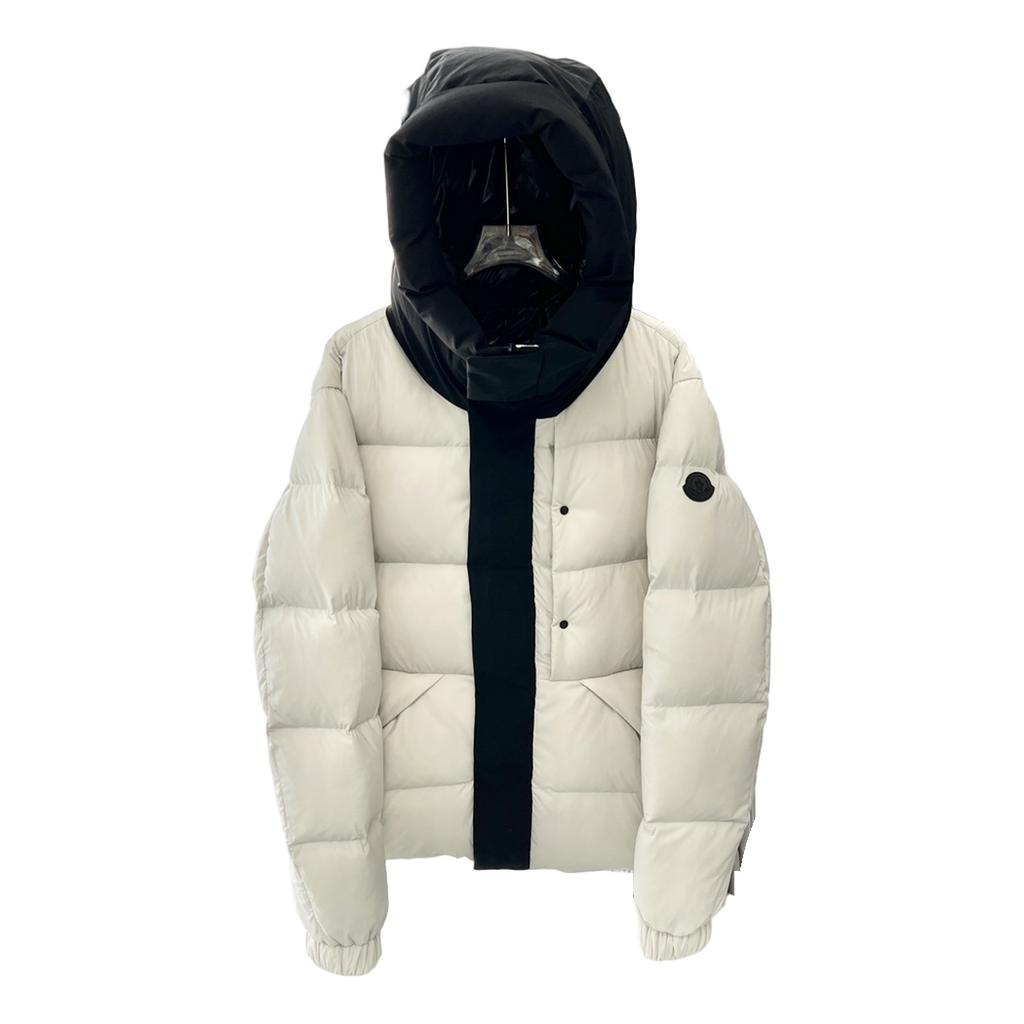 Moncler Contrast-Hood Colour-Block Puffer Jacket | Contrast Hood | Colour Block