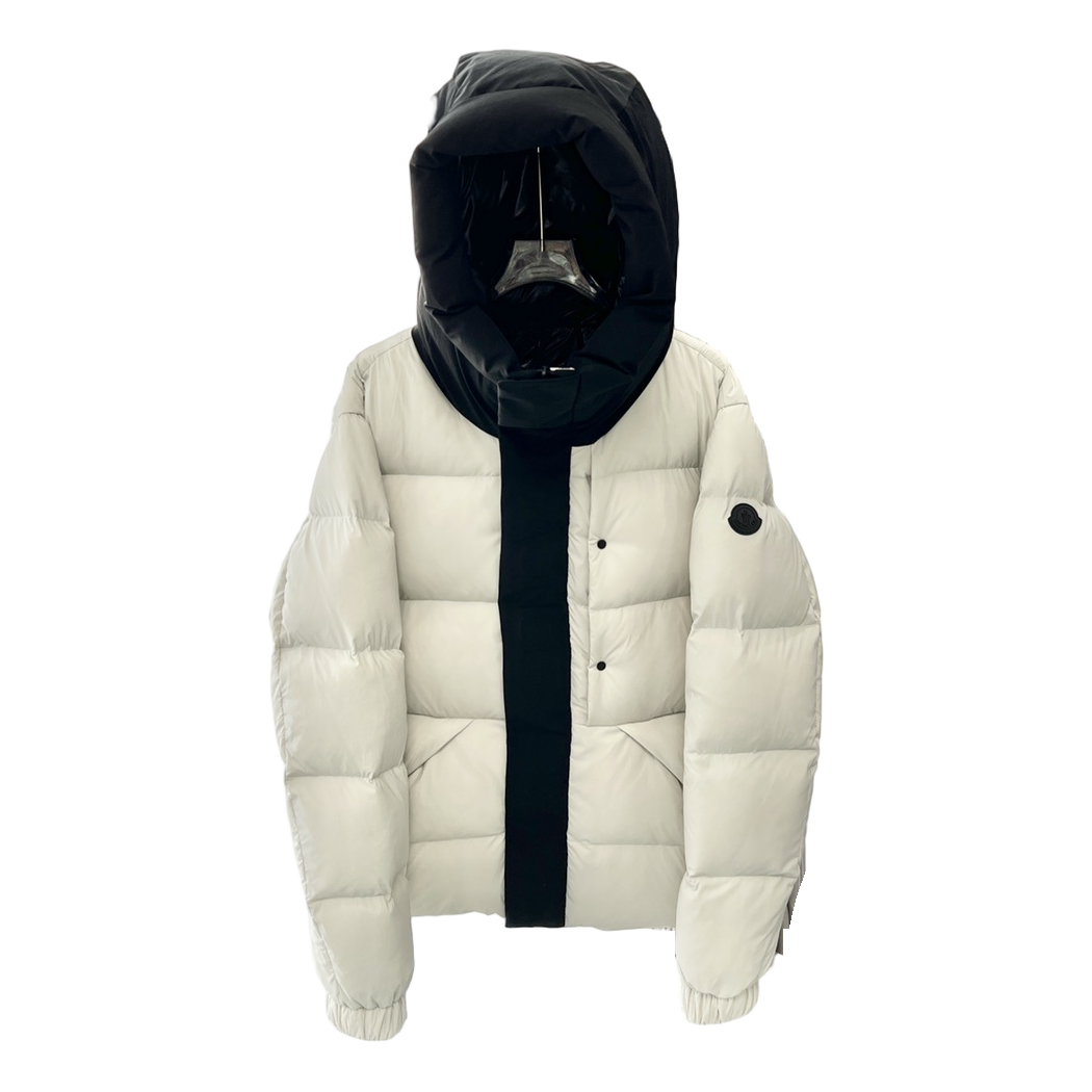 Moncler Contrast-Hood Colour-Block Puffer Jacket | Contrast Hood | Colour Block