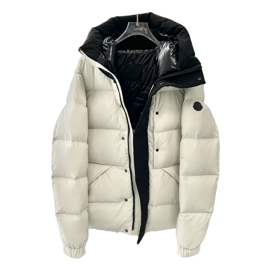 Moncler Contrast-Hood Colour-Block Puffer Jacket | Contrast Hood | Colour Block