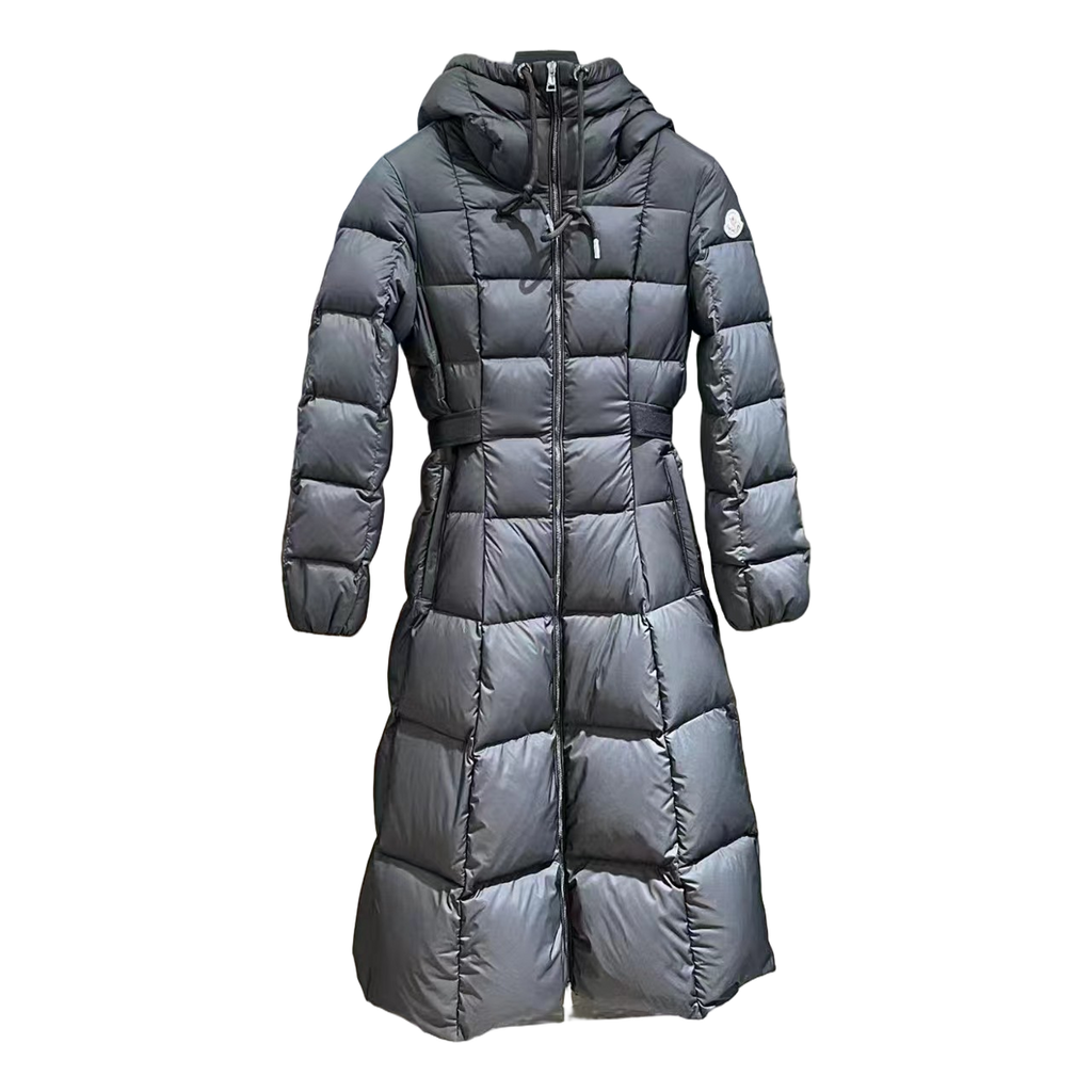 Moncler Faucon Hooded Long Puffer Coat | Black | Long | Premium Down