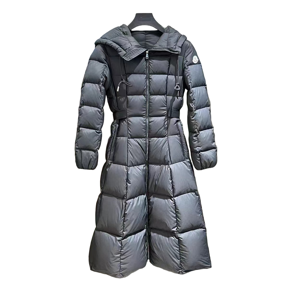 Moncler Faucon Hooded Long Puffer Coat | Black | Long | Premium Down