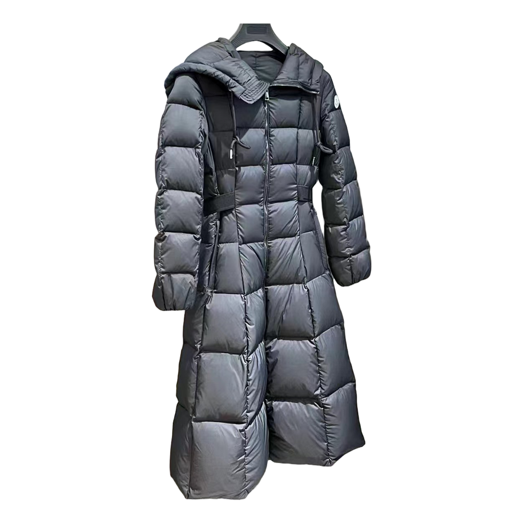 Moncler Faucon Hooded Long Puffer Coat | Black | Long | Premium Down