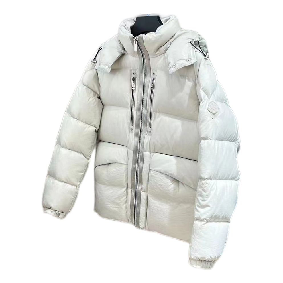 Moncler Double-Zip Hooded Puffer Jacket | Off White | Double Zip | Premium Down