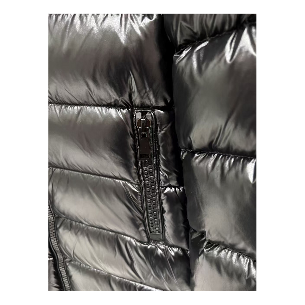 Moncler Suyen Hooded Puffer Coat | Black | Full-Length Premium Down