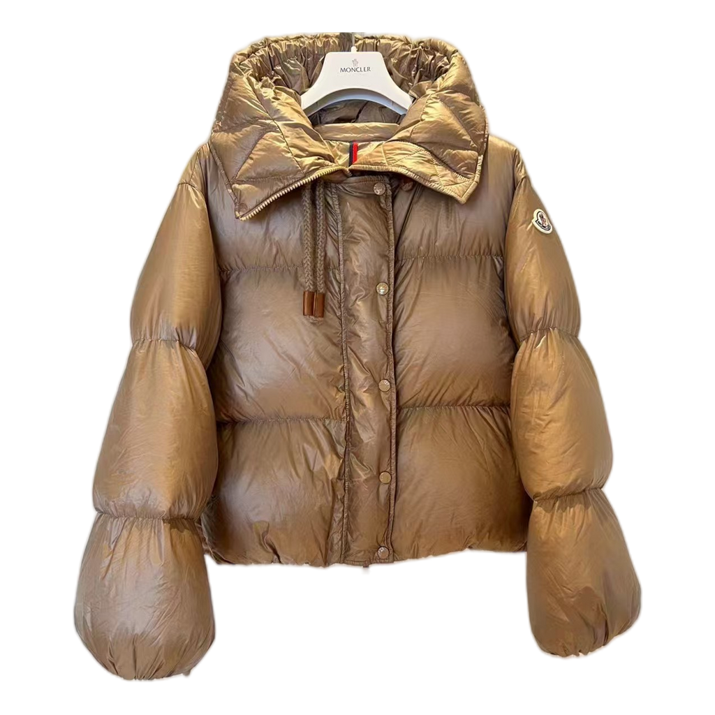 Moncler Borey Hooded Puffer Jacket | Bronze | Premium Down | Structured Hood