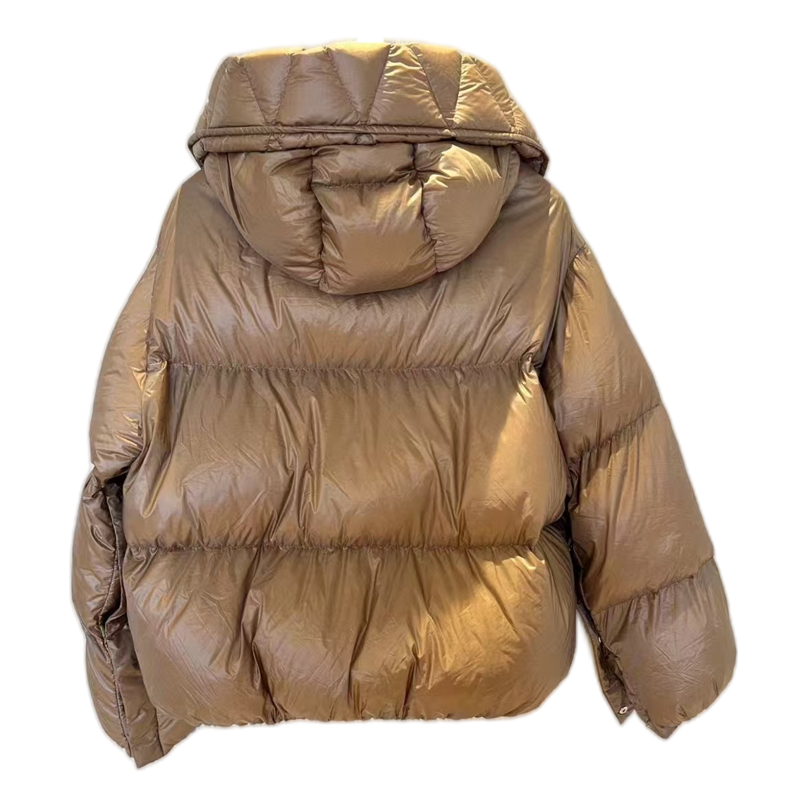 Moncler Borey Hooded Puffer Jacket | Bronze | Premium Down | Structured Hood