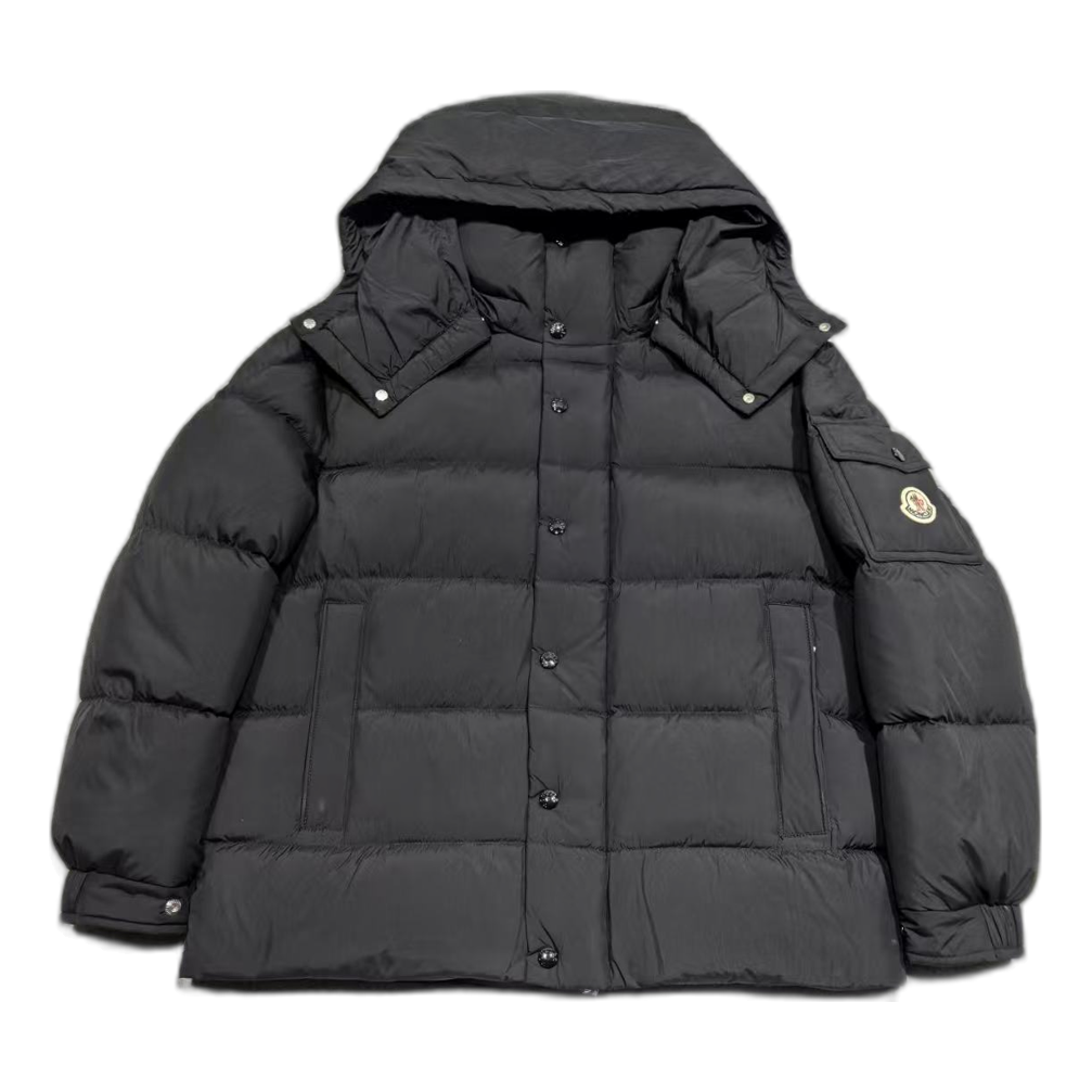 Moncler Matte Snap-Front Hooded Puffer Jacket | Premium Down | Refined Closure