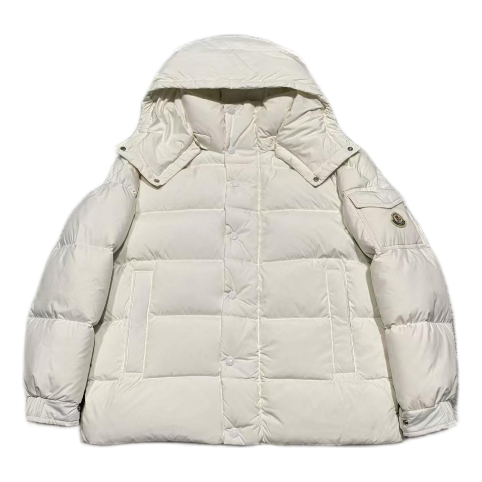 Moncler Matte Snap-Front Hooded Puffer Jacket | Premium Down | Refined Closure