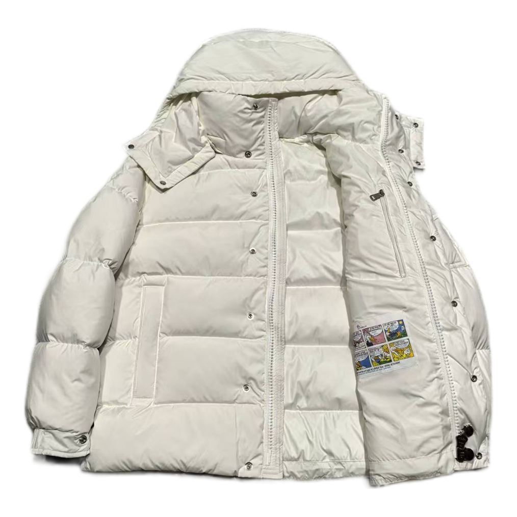 Moncler Matte Snap-Front Hooded Puffer Jacket | Premium Down | Refined Closure