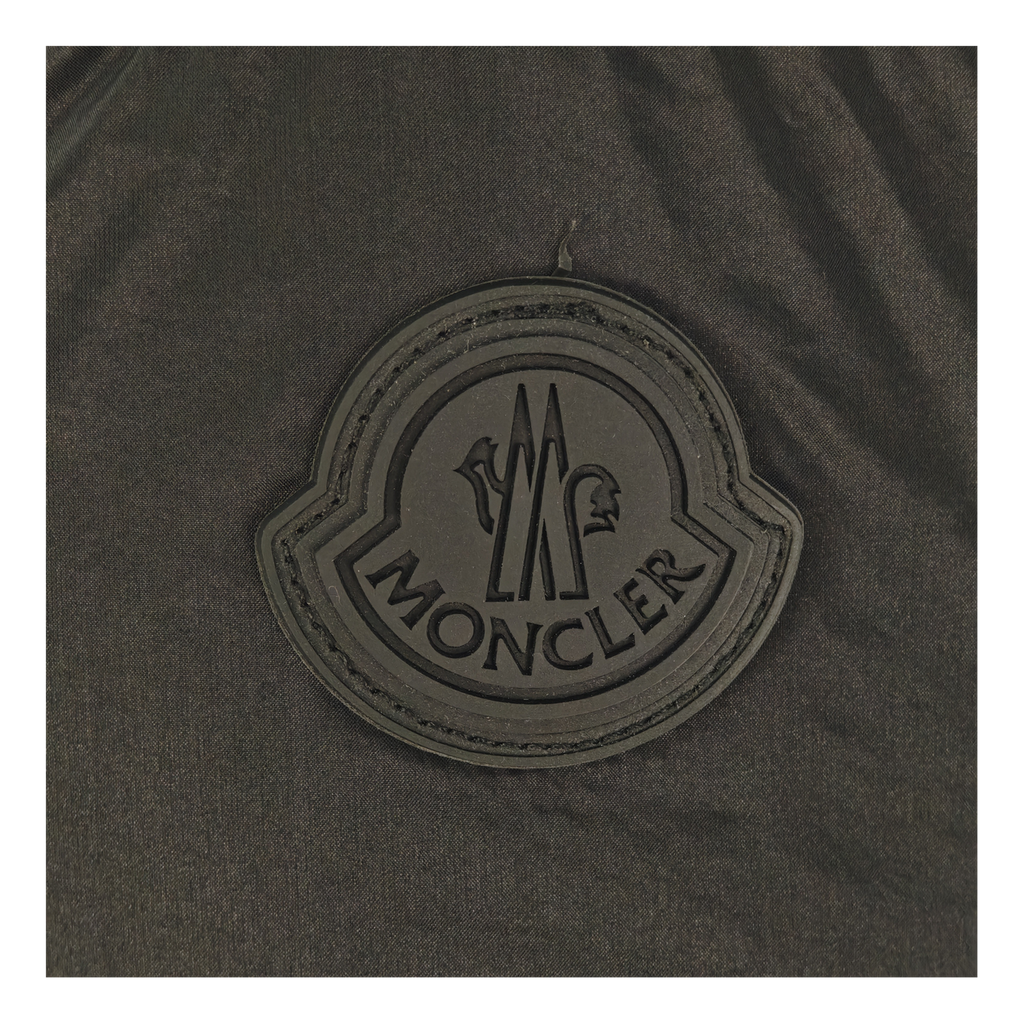 Moncler Tonal-Logo High-Collar Puffer Jacket | Black | Premium Down
