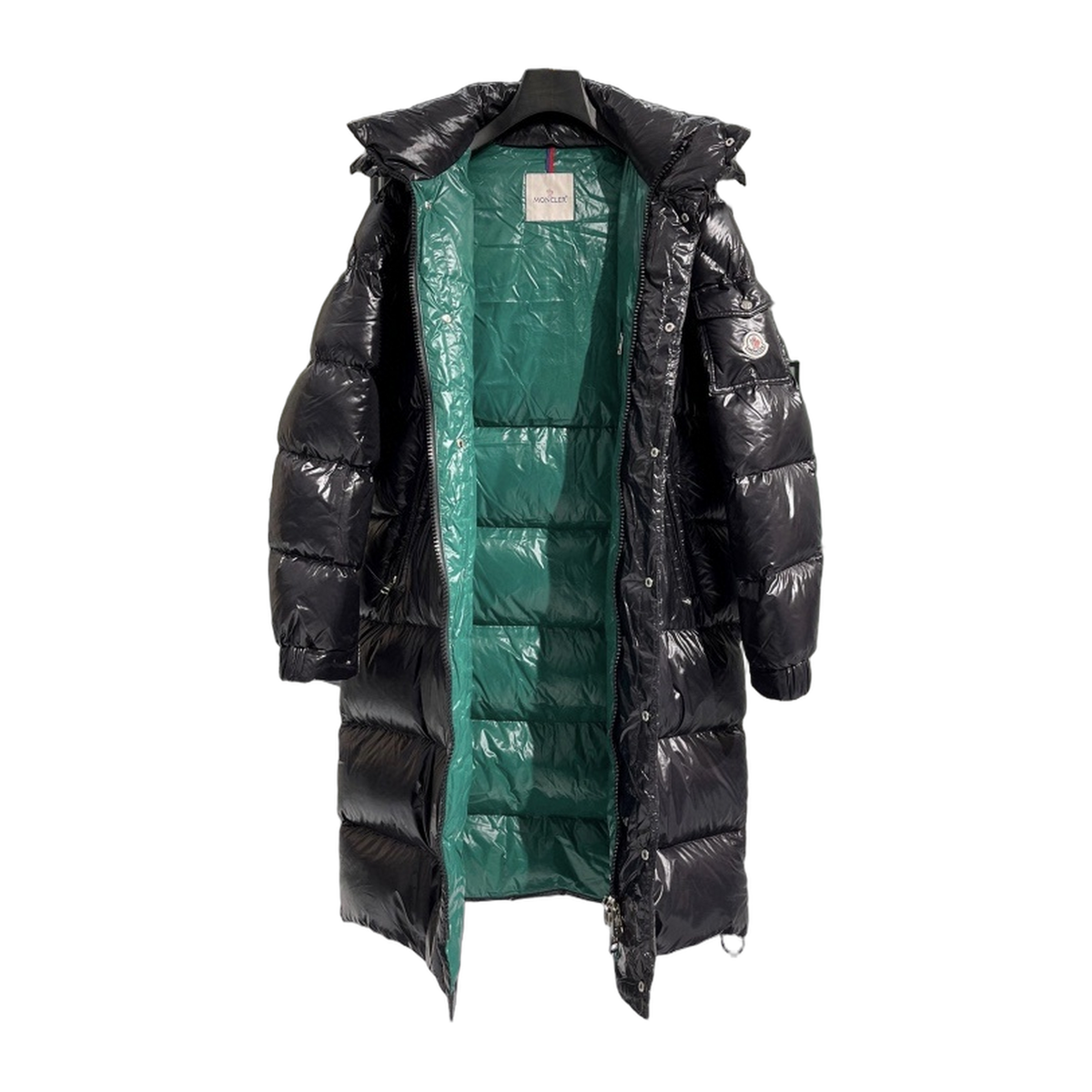 Moncler Hanoverian Glossy Hooded Long Puffer Coat | Premium Down | High-Shine Finish