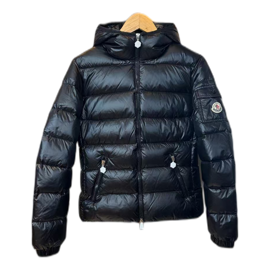 Moncler Gles Glossy Hooded Puffer Jacket | Premium Down | High-Shine Finish
