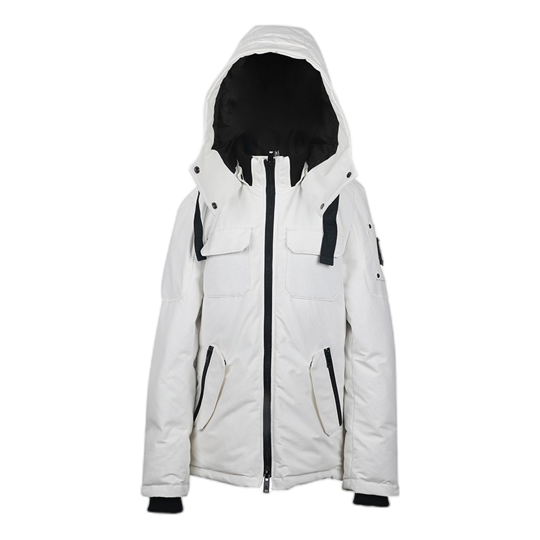 Moose Knuckles Contrast-Pocket Hooded Winter Parka | Canadian Down Extreme Cold