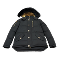 Moose Knuckles Gold 3Q Fur-Trim Puffer Jacket | Black | Canadian Down