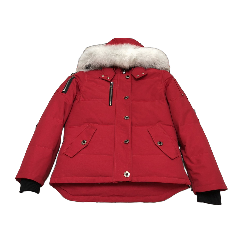 Moose Knuckles Women's Original Shearling-Trim 3Q Jacket | Navy | Canadian Down