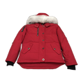 Moose Knuckles Women's Original Shearling-Trim 3Q Jacket | Navy | Canadian Down