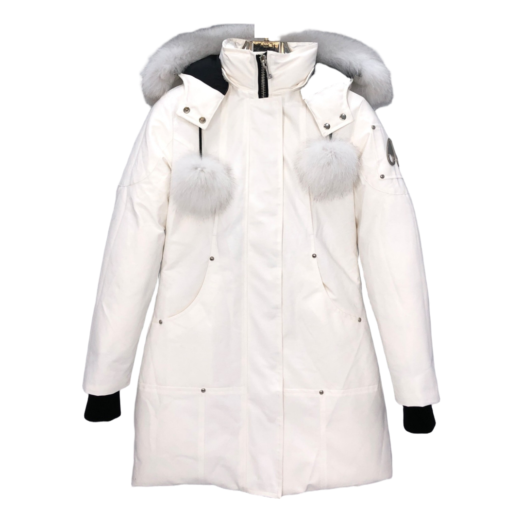 Moose Knuckles Stirling Parka | White Fur Trim | Canadian Down Extreme Cold