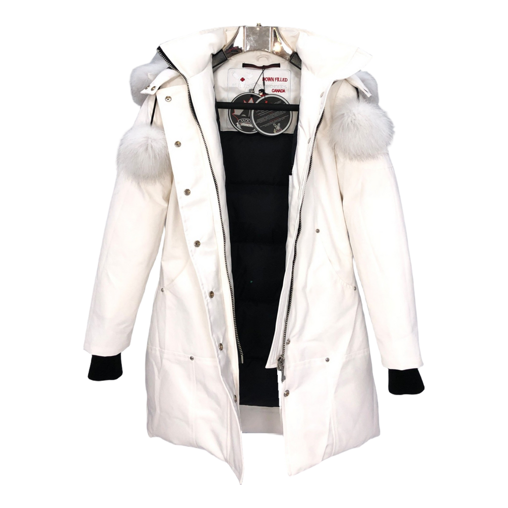 Moose Knuckles Stirling Parka | White Fur Trim | Canadian Down Extreme Cold
