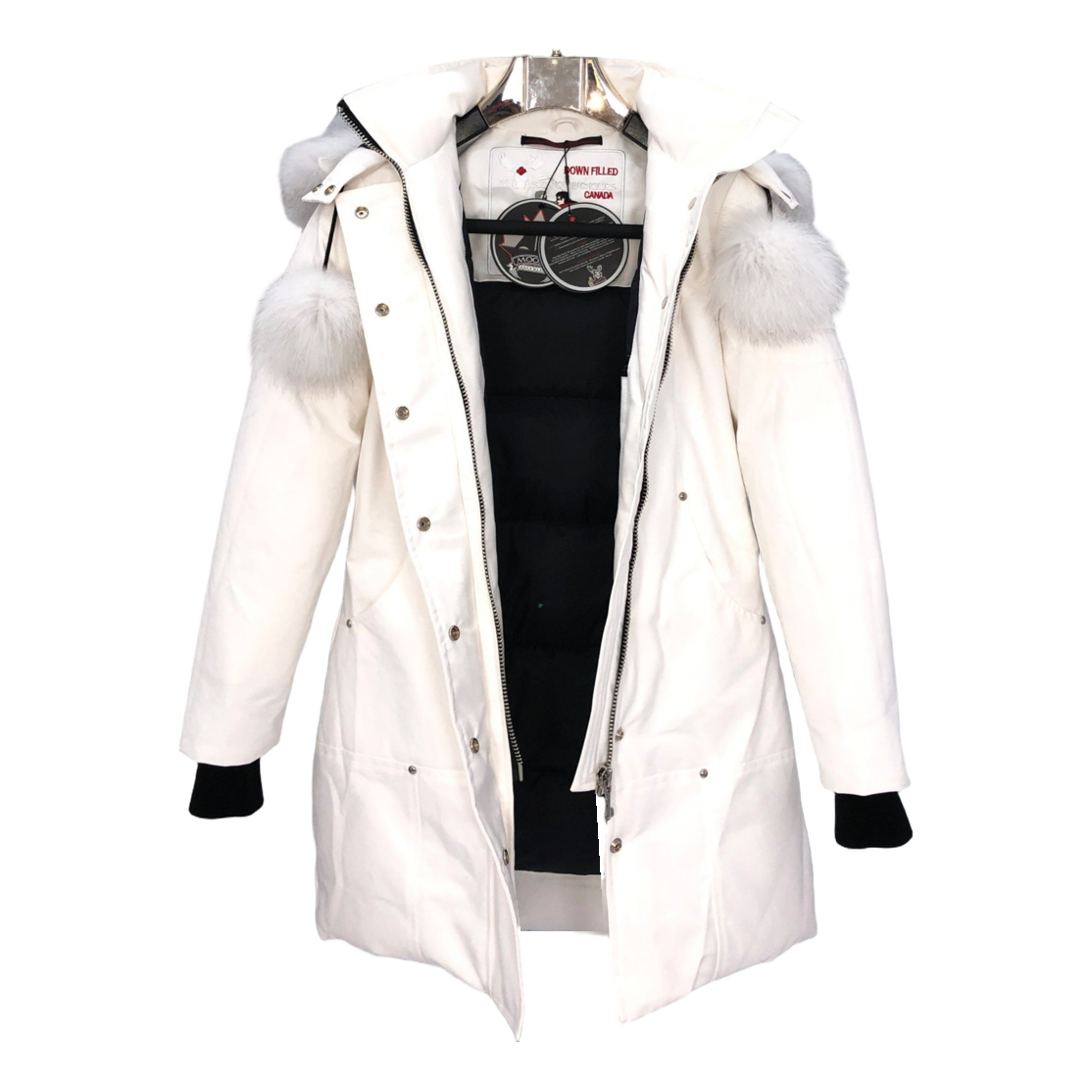 Moose Knuckles Stirling Parka | White Fur Trim | Canadian Down Extreme Cold