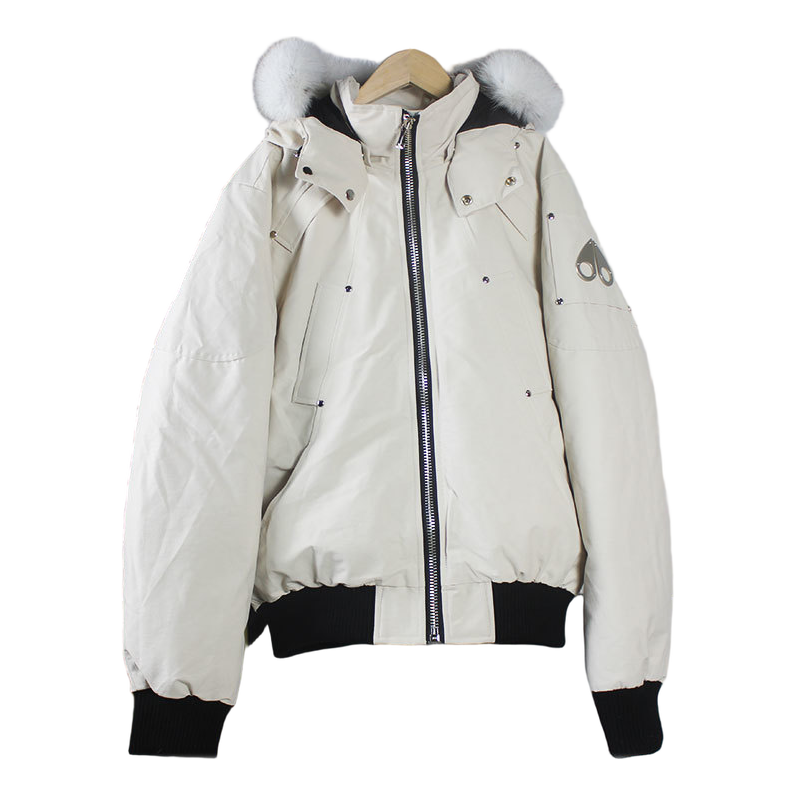 Moose Knuckles Ballistic Fur-Trim Bomber Jacket | Canadian Down | Coyote Fur Trim