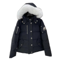Moose Knuckles Chest-Zip Fur-Trim Hooded Puffer Jacket | Canadian Down | Coyote Fur