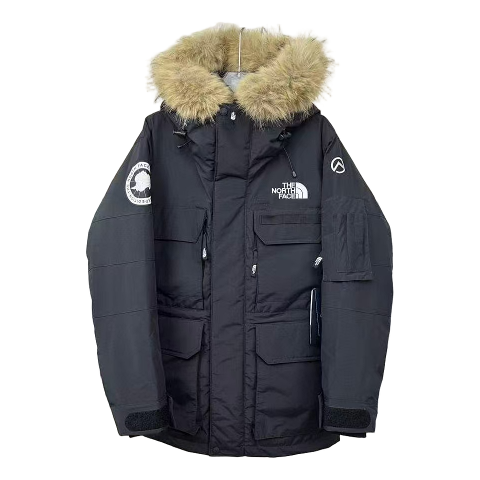 The North Face Four-Pocket Fur-Trim Hooded Parka | Graphite | Women's Winter Coat