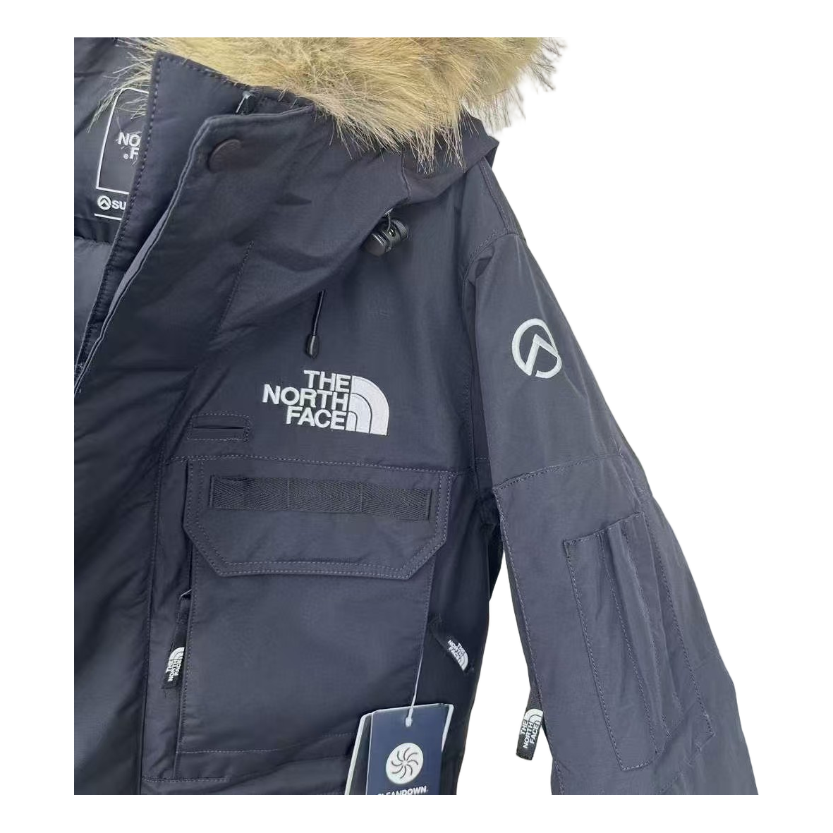 The North Face Four-Pocket Fur-Trim Hooded Parka | Graphite | Women's Winter Coat