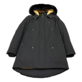 Moose Knuckles Gold-Lined Fur-Trim Long Parka | Black | Canadian Down Extreme Cold