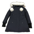 Moose Knuckles Stirling Pom-Pom Parka | Navy | Canadian Down Extreme Cold