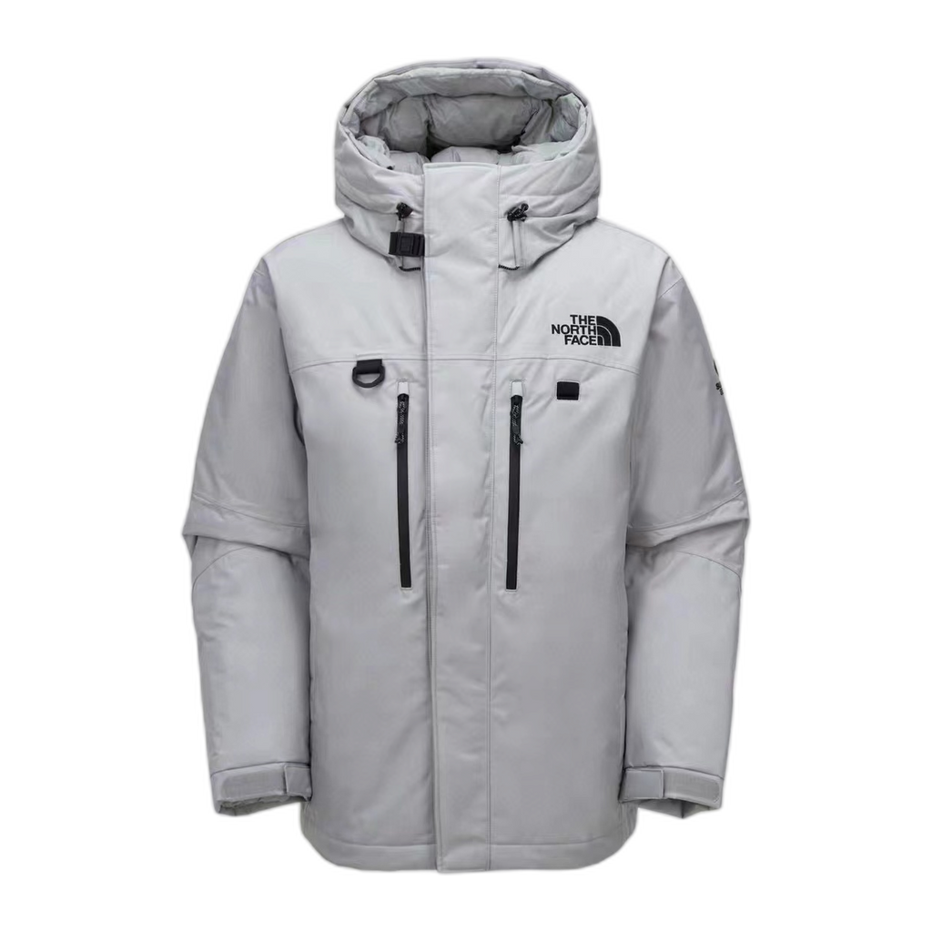 The North Face Himalayan Down Parka | Grey & White | 700-Fill Expedition Parka