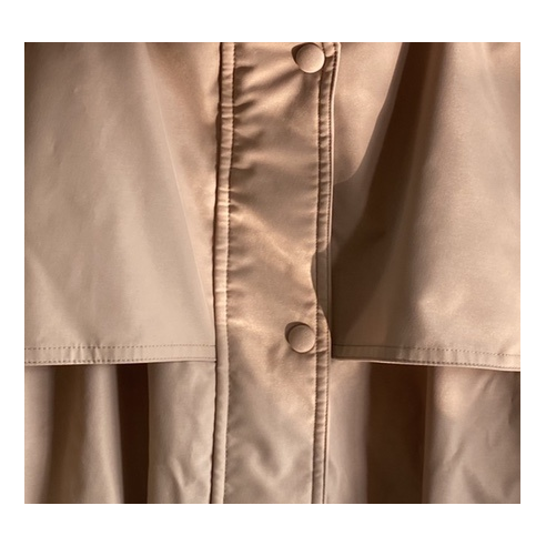 Prada Belted Fur-Trim Hooded Coat | Blush Beige | Women's Luxury Winter Coat