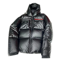 Prada Linea Rossa Hooded Puffer Jacket | Black | Luxury Sportswear