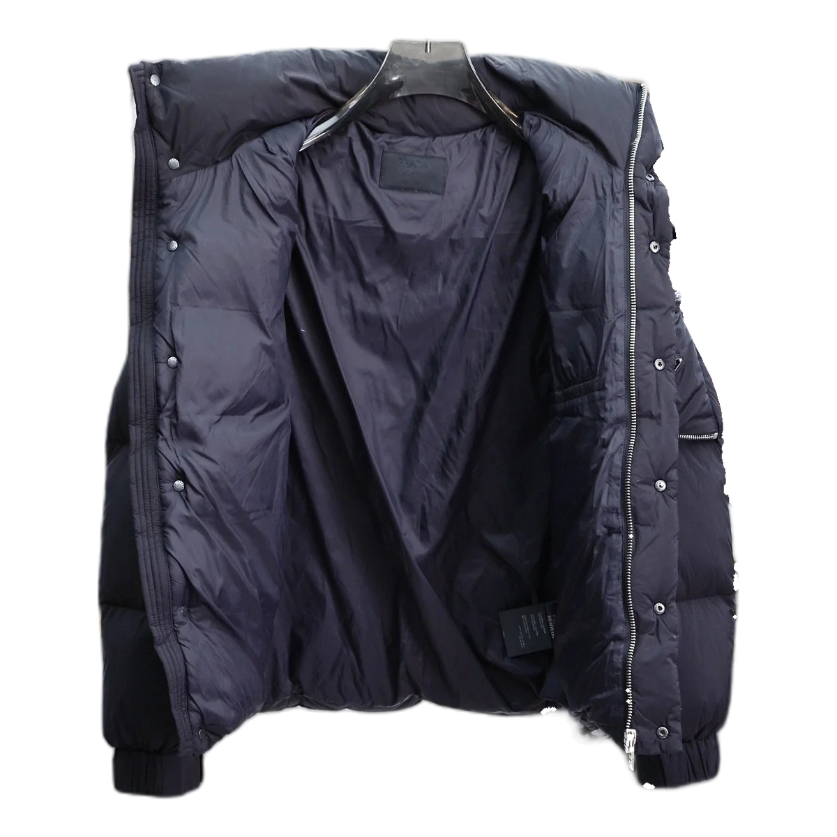 Prada Hooded Puffer Jacket with Sleeve Pouch | Luxury Winter Coat
